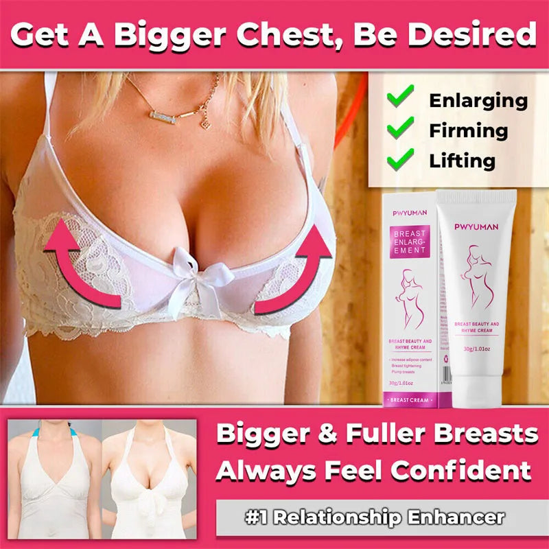 Fast Growth Breast Enlargement Cream Lift Firm Breast Improve Sagging Massage Chest Rapidly Body Moisturizing Smooth Bright Care