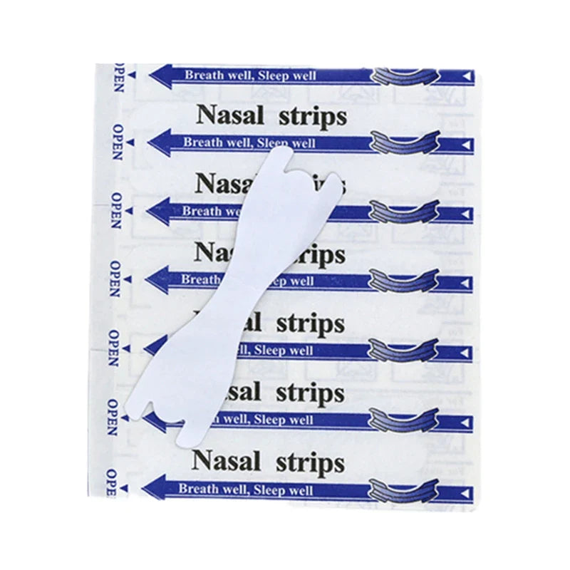 50pcs/Lot Transparent Nasal Strips Anti-Snoring Sticker Better Nose Breath Reduce Snoring Tool Health Care Stop Snoring Patch