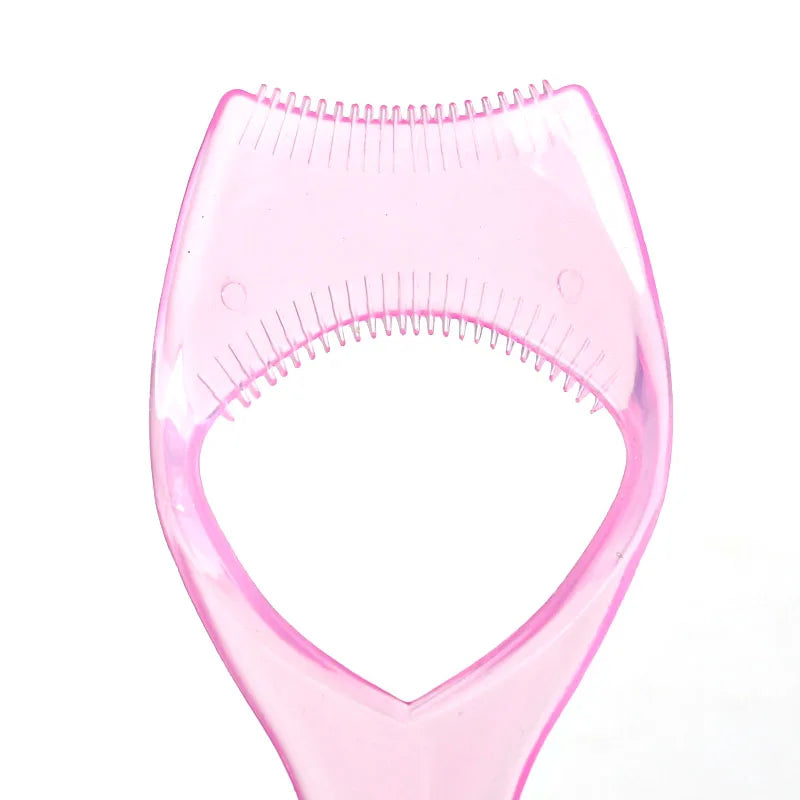 3 in 1 Mascara Applicator Template With Eyelash Curler Guard and Case Eyeliner Holder Eyelashes Aid Eyebrow Drawing Make up Tool