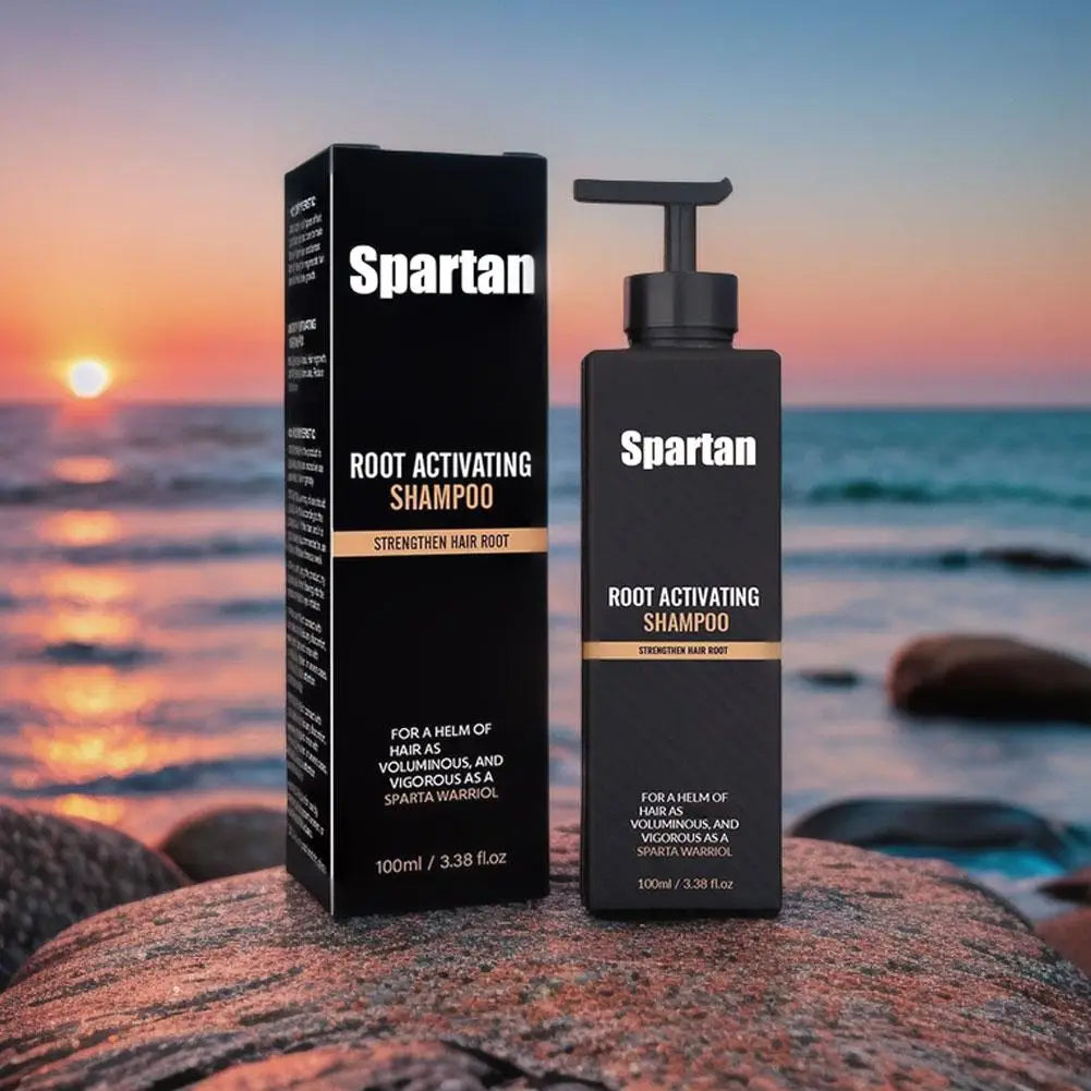 Spartan Root Activator Shampoo Ginger Root Hair Care Dandruff Control Anti Hair Loss Hair Regrowth Fluffy Strengthens Shampoo