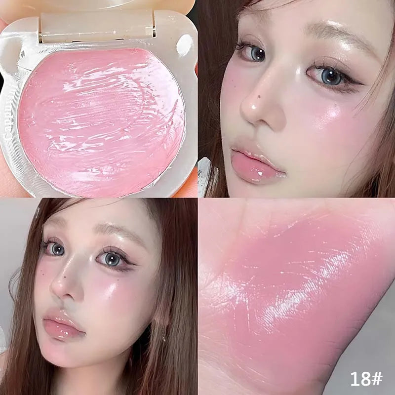 Little Bear Water Light Multi Purpose Cream Korean Makeup Milk Pink Purple Blush Brighten Face Rubores Rouge Juice Cute Makeup