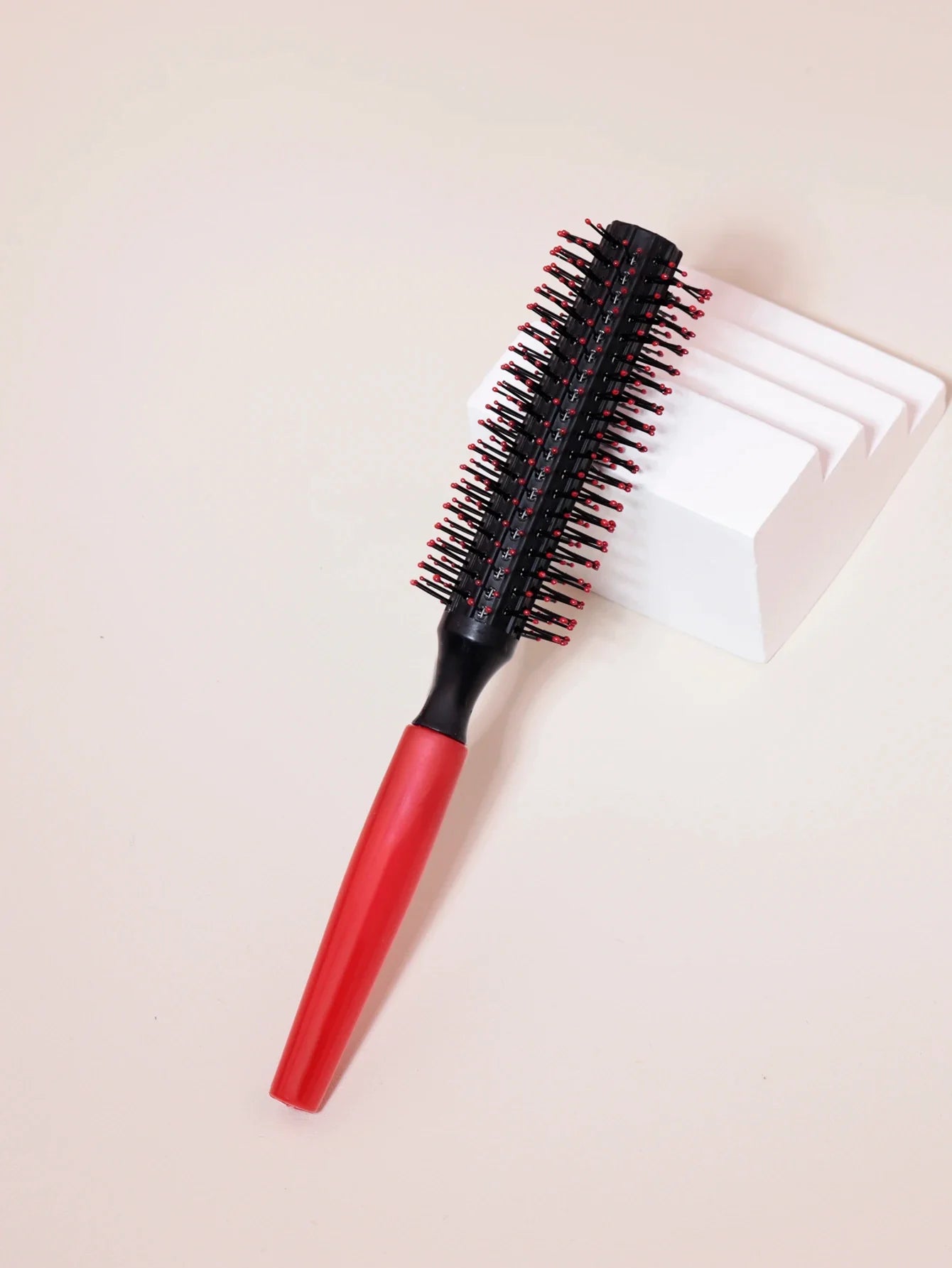 professional anti-static cylindrical bristle curly hair styling round comb nylon teeth roller comb Special for real hair wigs