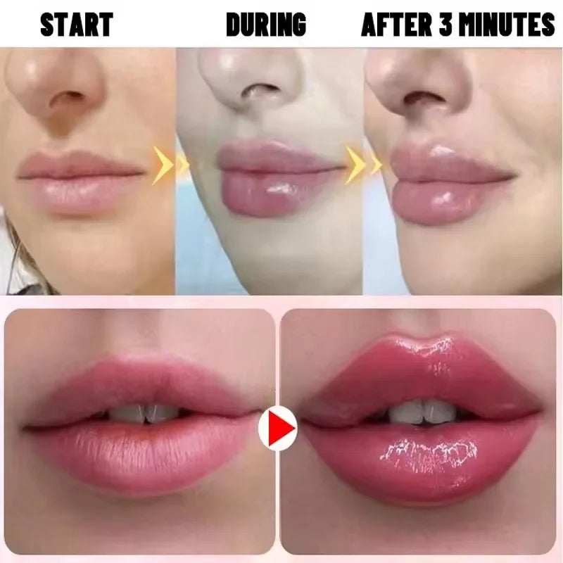 Instant Volumising Lip Plumper Oil Lip Enhancer Lip Gloss Plumping Serum Moisturizing Anti-Wrinkle Lipstick Sexy Lip Care Makeup