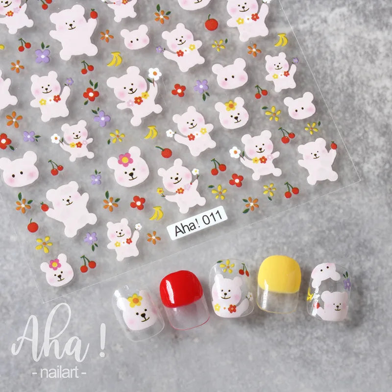 1Pcs Star/Moon/Cross Nail Art Stickers Gold/Silver Holographic Star Nail Decals Self-Adhesive 3D Manicure Decor