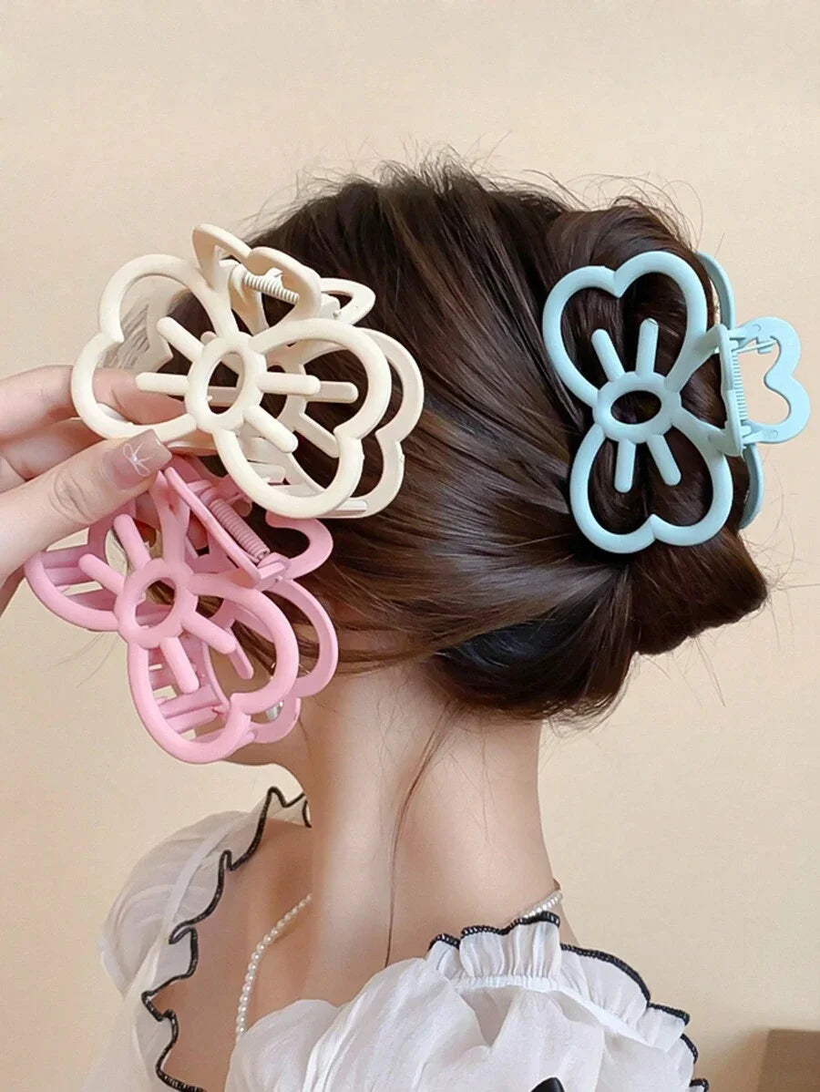 New Candy Color Cat Bow Hair Clip Plastic Claw Clip Fashion Crab Hair Clip For Girls Sweet Hair Claw Women Hair Accessories