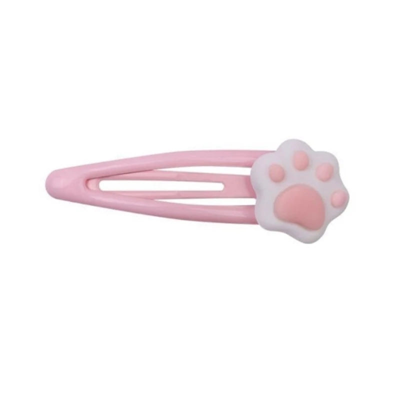 Y2K Cartoon Cat Paw Hair Clip Headwear Travel Hairpins Headdress Hairclip