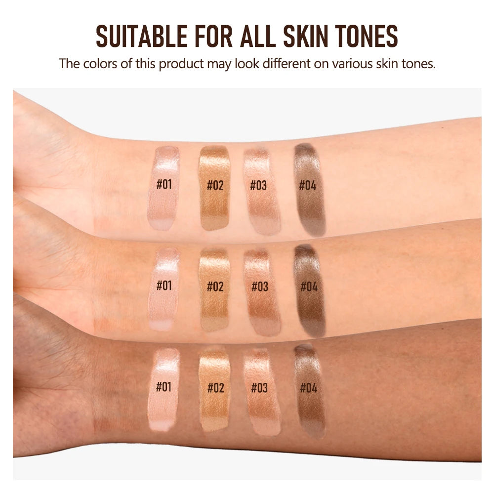 Lakerain Glow Bronzing Drops Nourishing Non-greasy Natural Glow Liquid Bronzer Cream Skincare Makeup Sunkissed Complexion