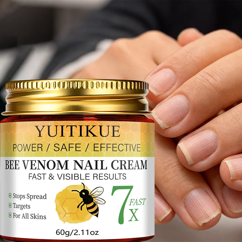 YUITIKUE Bee Venom Nail Care Cream - Max Strength Protection, Smooths & Hardens Nails, Safe & Effective Formula 60g