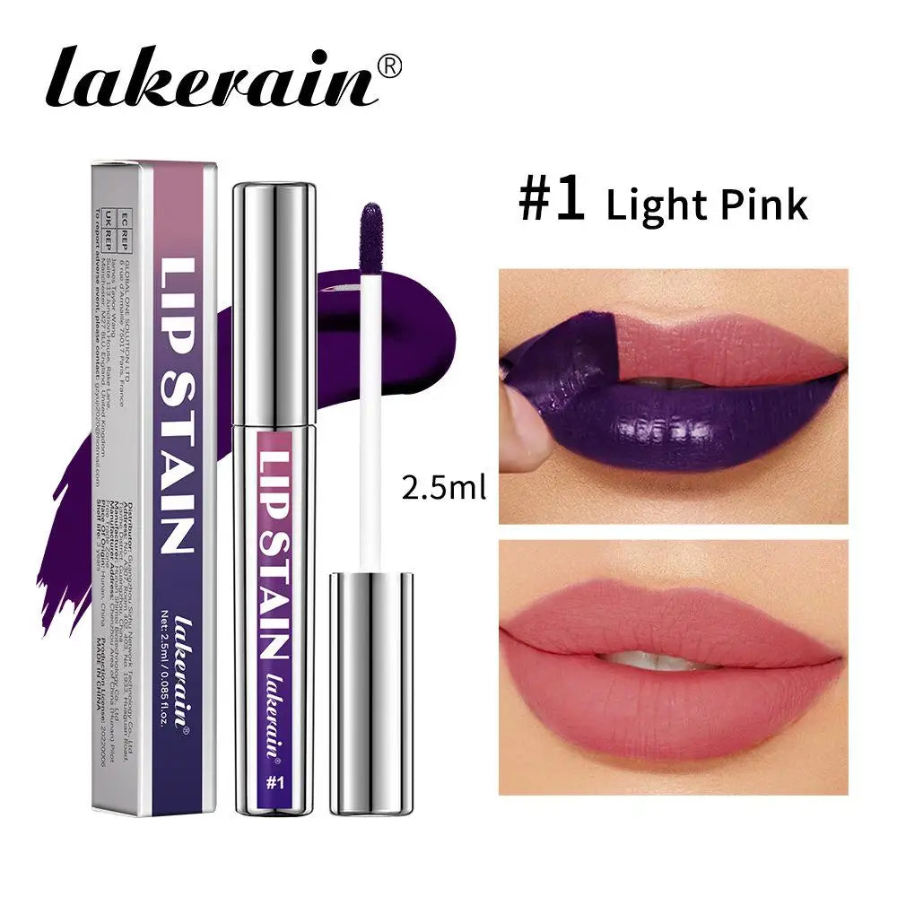 Waterproof Peel-Off Lip Liner – Long-Lasting Matte Lip Tint, Brown Contour Tattoo-Effect Lip Stain Cosmetic