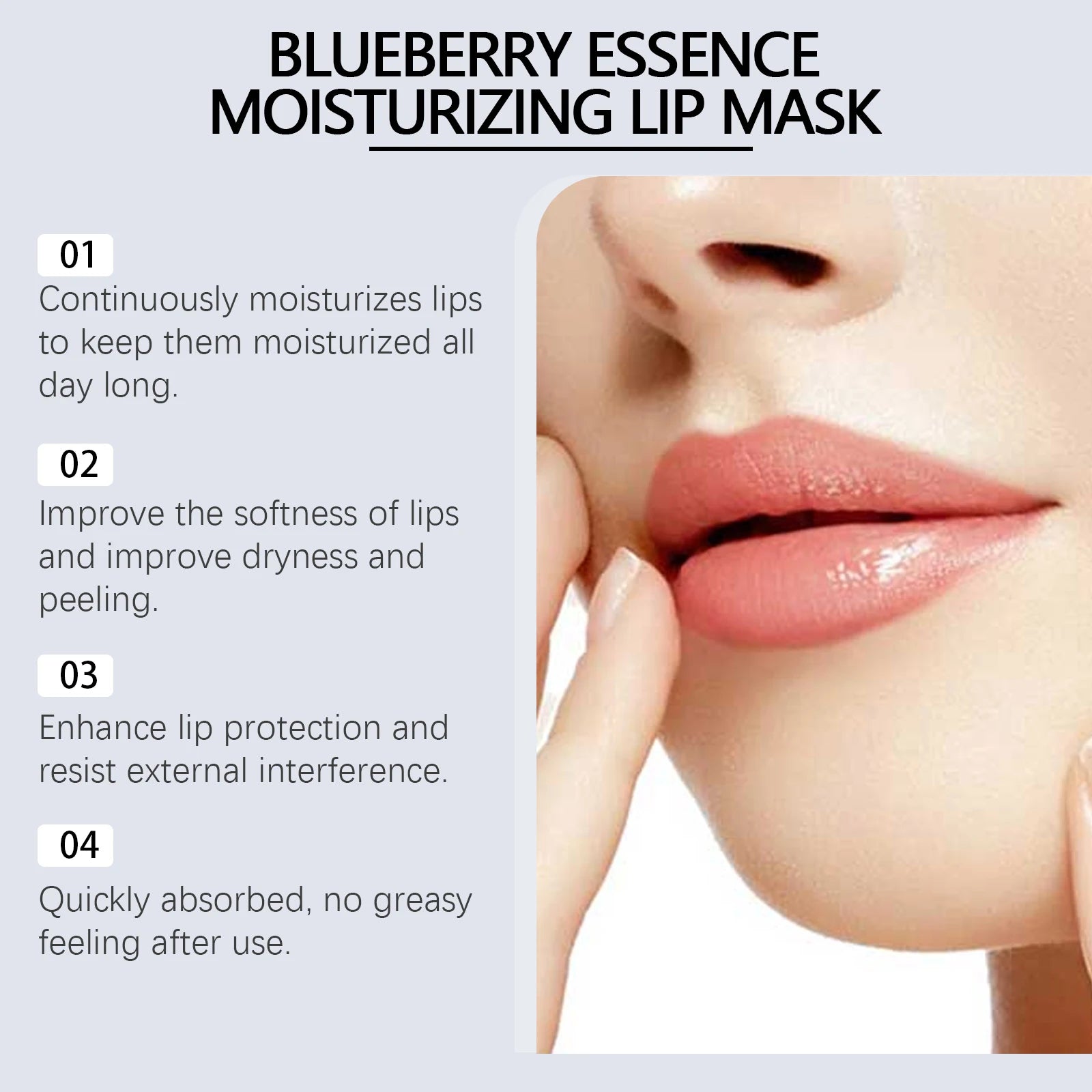 Hydrating Lip Mask, Overnight Lip Treatment for Dry Chapped Lips, Exfoliating & Smoothing Lip Care