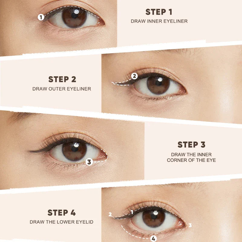 Judydoll Knife-Cut Gel Eyeliner Pencil – Precise Triangle Detailing, Smooth & Beginner-Friendly