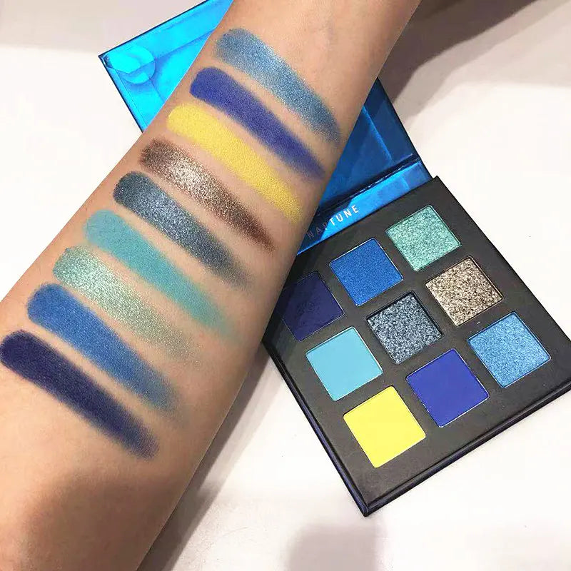 Beauty GLAZED Eyeshadow Palette 9 Color Shimmer Matte Longlasting Waterproof Palette Makeup