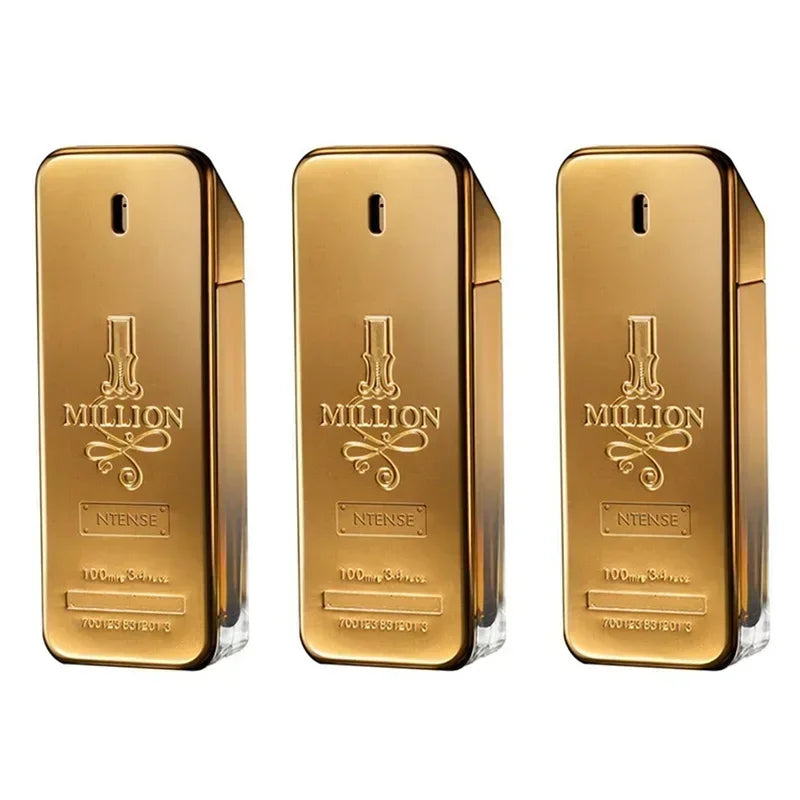 Perfume Men's Woody Perfume Golden Million Gold Brick Extrait - Men's Long-Lasting 100ml  Perfume Pray Fragrance Cologne