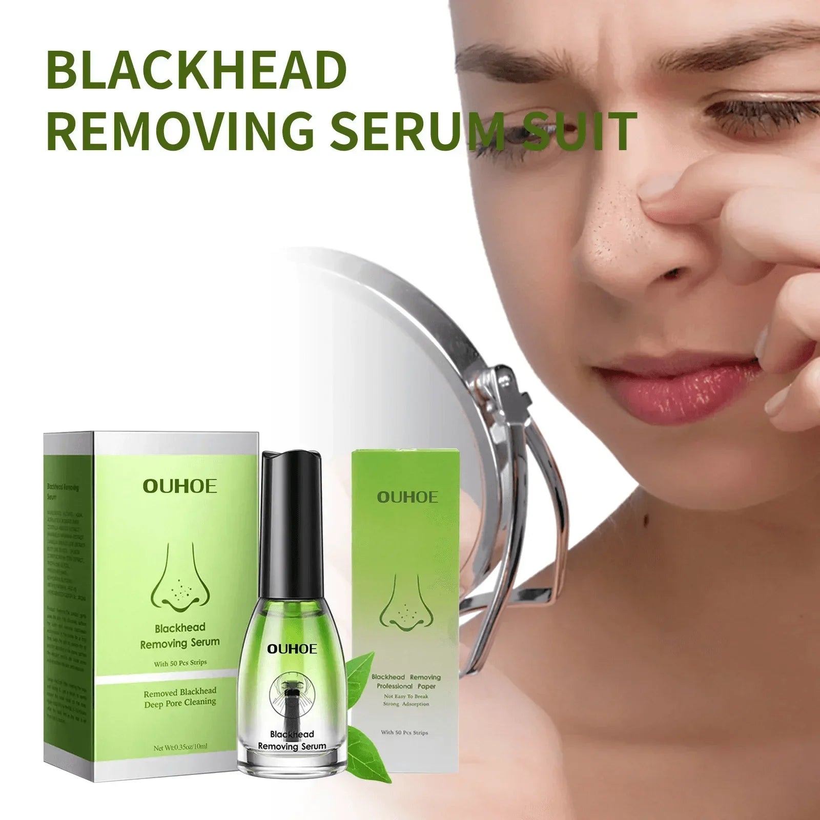 Remove Blackhead Serum Deep Clean Pores Oil Control T-Zone Moisturizing Whitening Nose Black Dots Remover Acne Treatment Essence