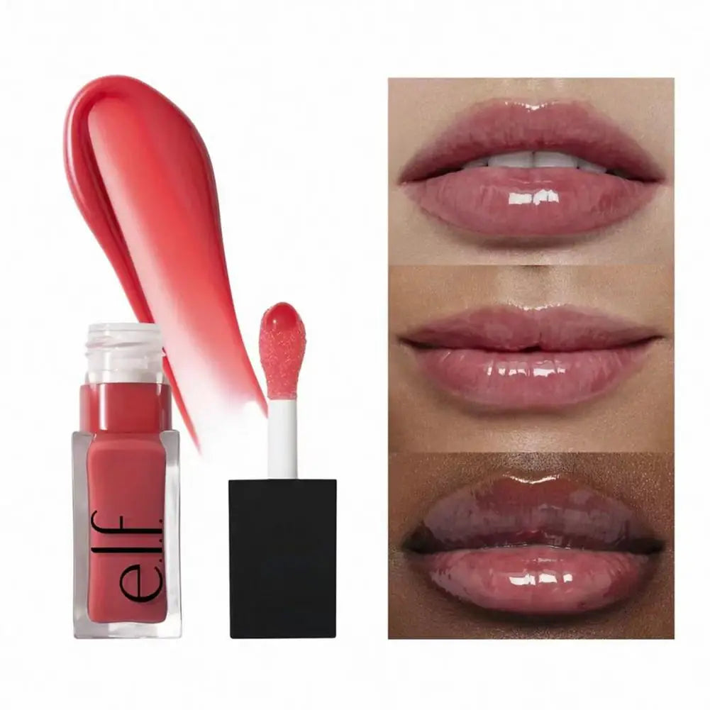 5 Colors Hydrating Crystal Lip Oil - Plumping & Moisturizing Gloss with Tinted Shades for All Skin Types