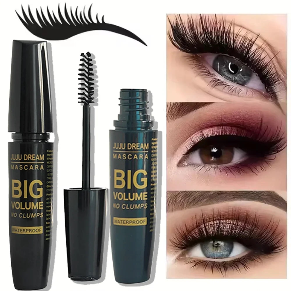 4D Curling Mascara – Lengthening, Waterproof, Sweatproof, Long-Lasting, Smudge-Proof, Unisex, Gentle, Certified