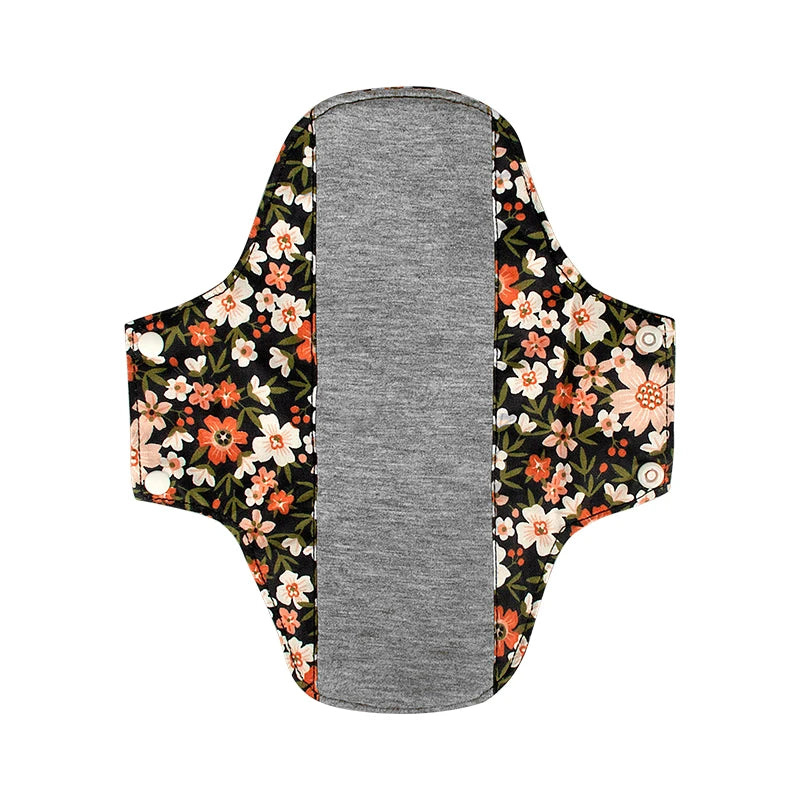 AIO Washable Cotton Printed Panty Liner Regular Flow Menstrual Pads Graphene Cloth Tampons Urinary Incontinence Sanitary Pads