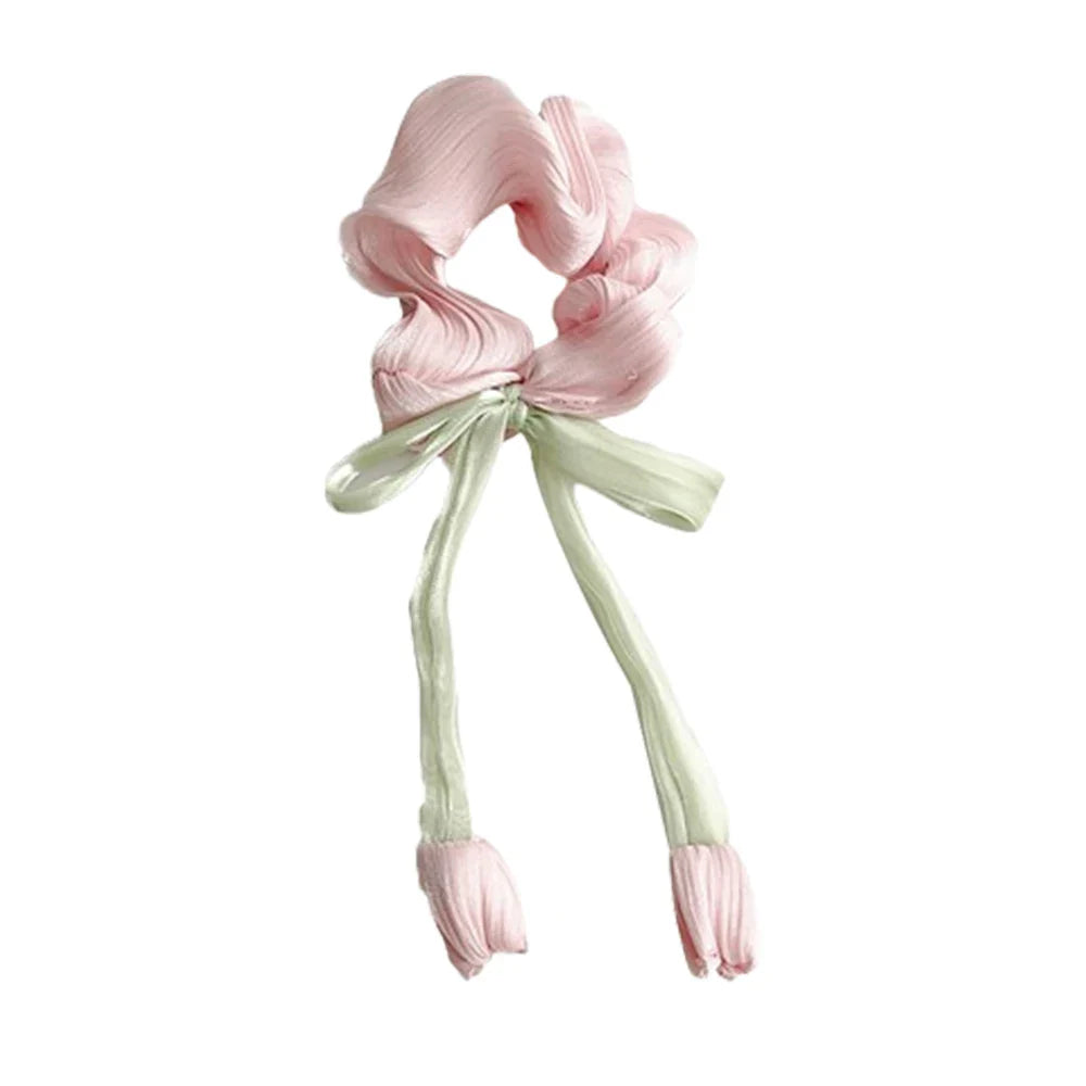 Women Girls Cute Hair Bands Korea Preppy Style Hair Ties Elegant Tulip  Scrunchie Ponytail Holder Bow Chouchou Hair Accessories
