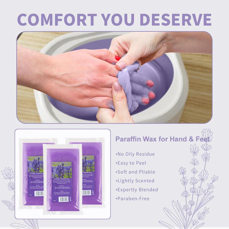 200g/450g Paraffin Wax Hand and Foot Care Beauty Wax For Wax Heater Machine SPA Moisturizing Hand Soft Wax For Bikini Body