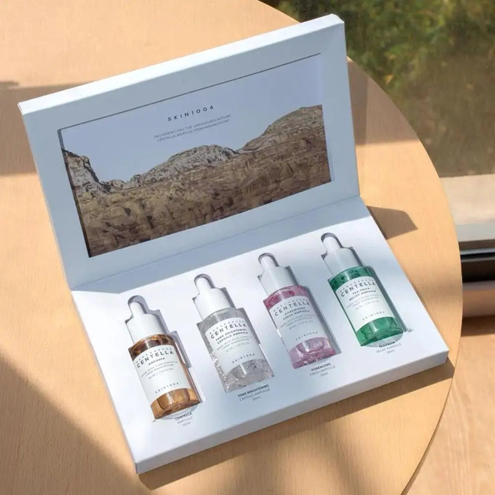 Centella Asiatica Skin Care Set Essence Moisturizing Brightening Capsule Ampoule Face Serum Nourishing Korean Cometics Skincare