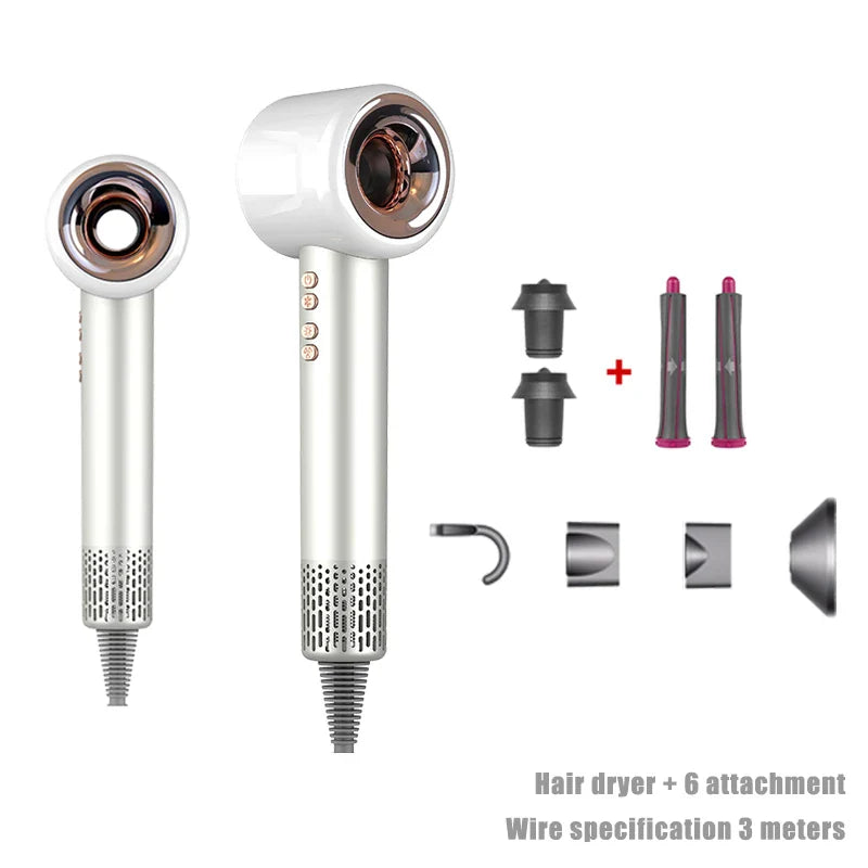 Professional Hair Dryer 1600W 220v Leafless Negative Ion Hair Dryer Home Travel Hair Styler Blow drier