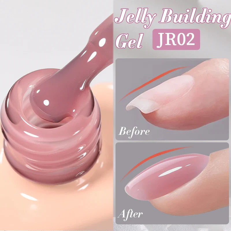 UR SUGAR 7ml Nude Crystal Rubber Base Gel Natural Color Semi Permanent Soak off UV LED Gel Nail Art Varnish