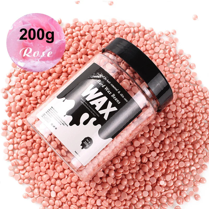 200g/400g Depilatory Wax Beans for Heating hard Wax Machine Hot Film Painless Waxing Beads Bikini Face Legs Body Hair Removal