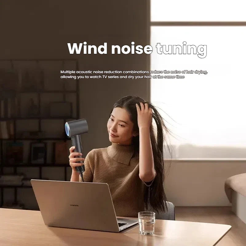 XIAOMI High Speed Hair Dryer H501 Negative Ion Hair Care 110000 Rpm Dry 220V CN Version (With EU Adapter) 62m/s wind speed