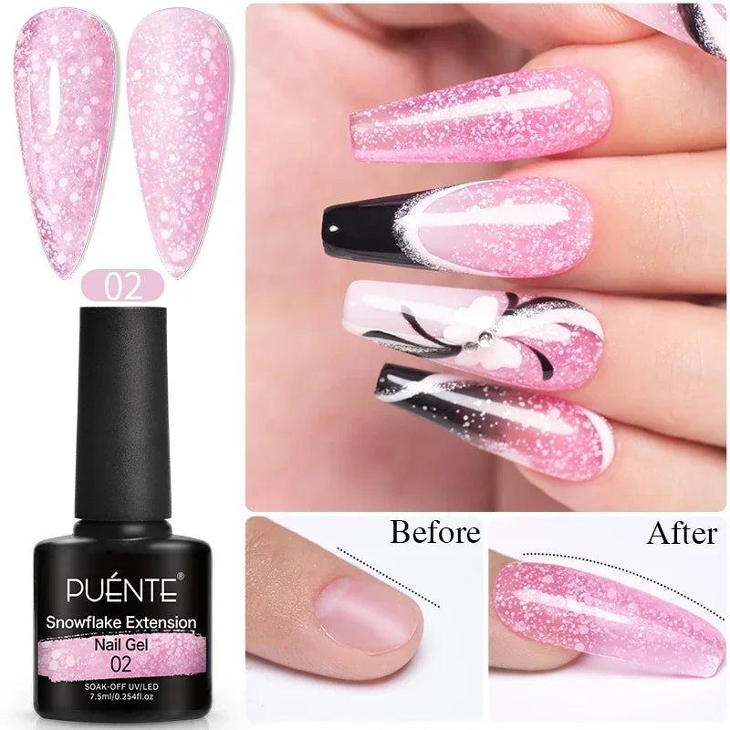 15ML 4 in 1 Builder Nail Gel For Quick Extension Nail Reinforcement Construction UV Gel Polish Semi-permanent Nail Art Varnish
