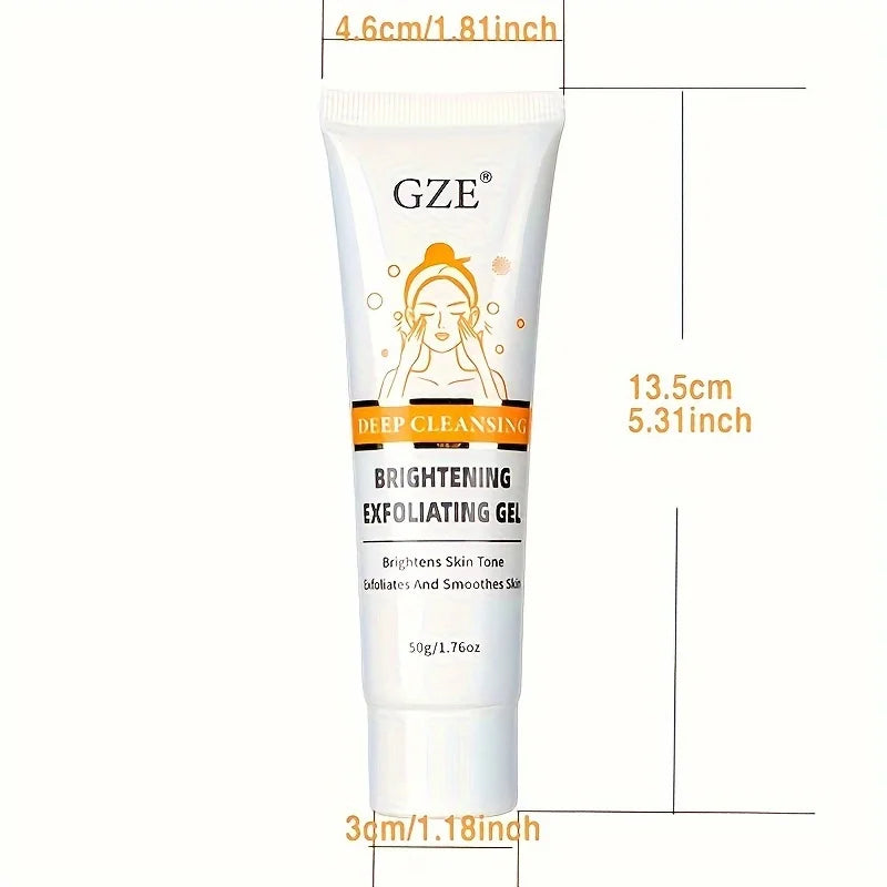 GZE Castor Oil Extract Exfoliating Gel, Face and Body Exfoliating Scrub Gel, Deep Cleansing Moisturizing Facial Exfoliator