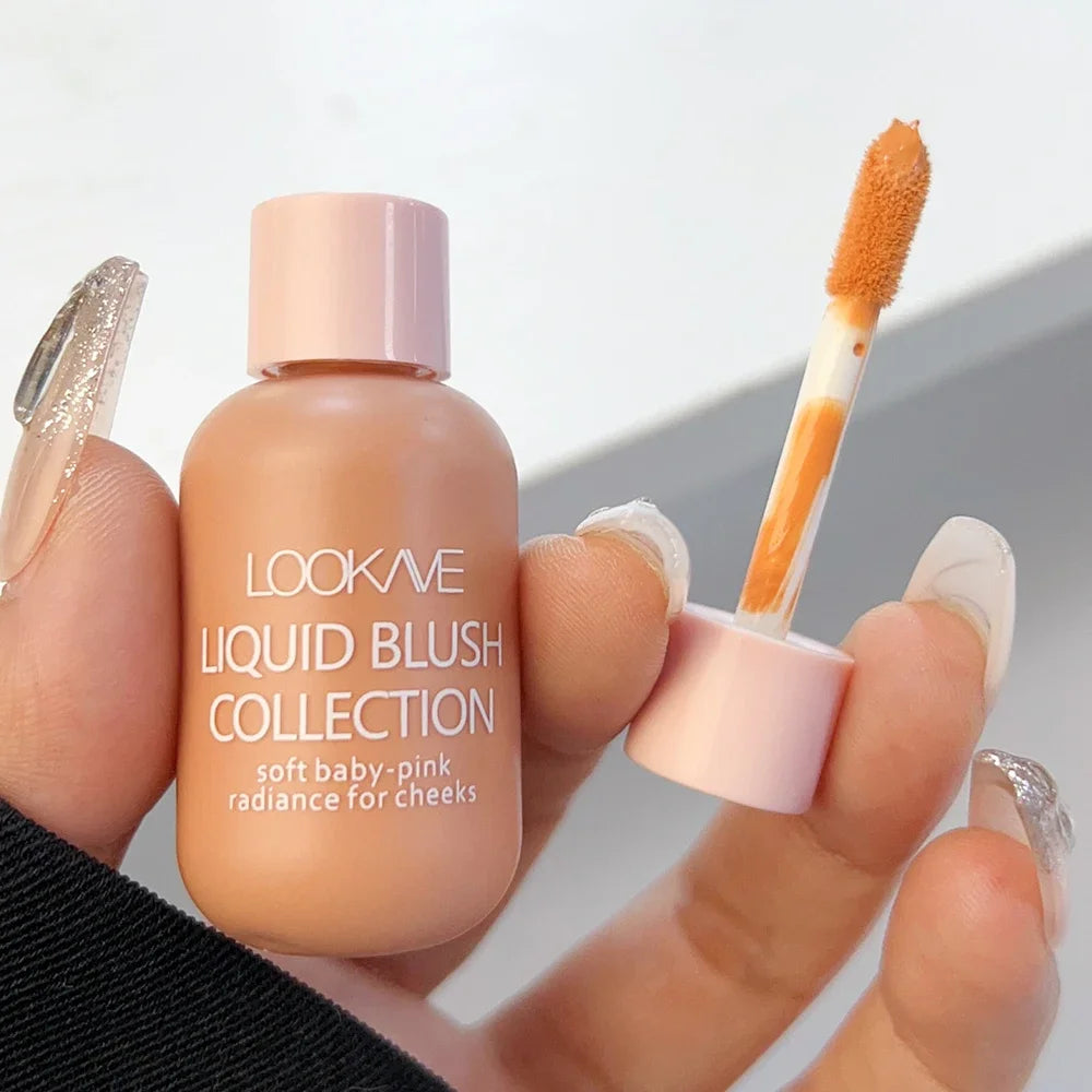 Moisturizing Liquid Blush Cream Waterproof Lasting Multi-Use Shadow Lips Cheek Blusher Pink Red Orange Blush Makeup Cosmetics