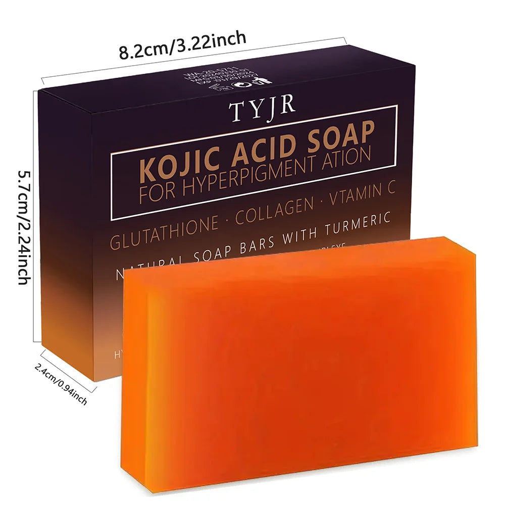 Turmeric Kojic Acid Soap Massage Soap Handmade Soap for Face and Bath for Deep Cleansing, Exfoliation, Body Moisturizing