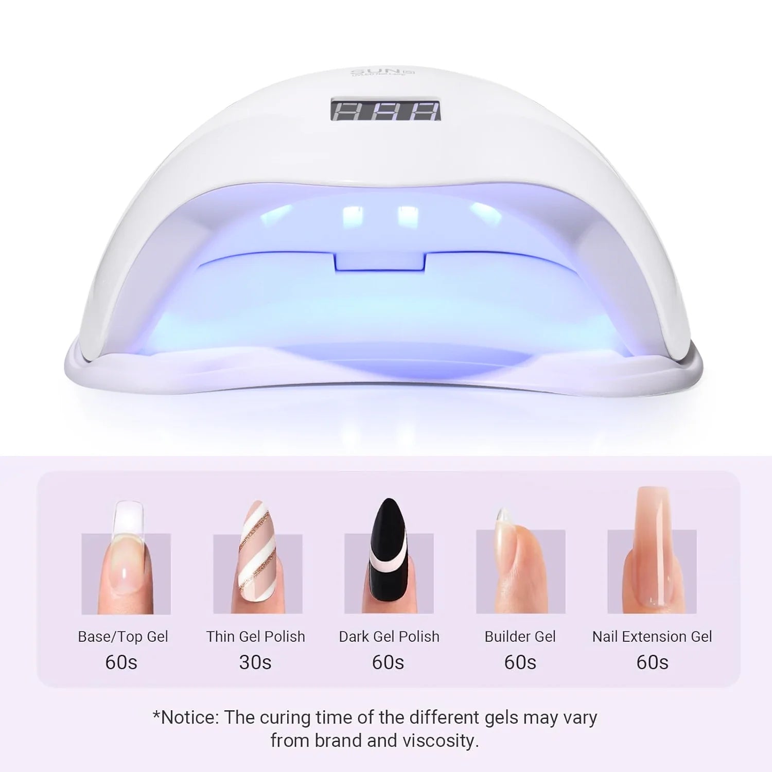 UV LED Nail Lamp 48W for Professional Saloon Fast Nail Gel Dryer With 4 Timers Automatic Sensor LCD Display
