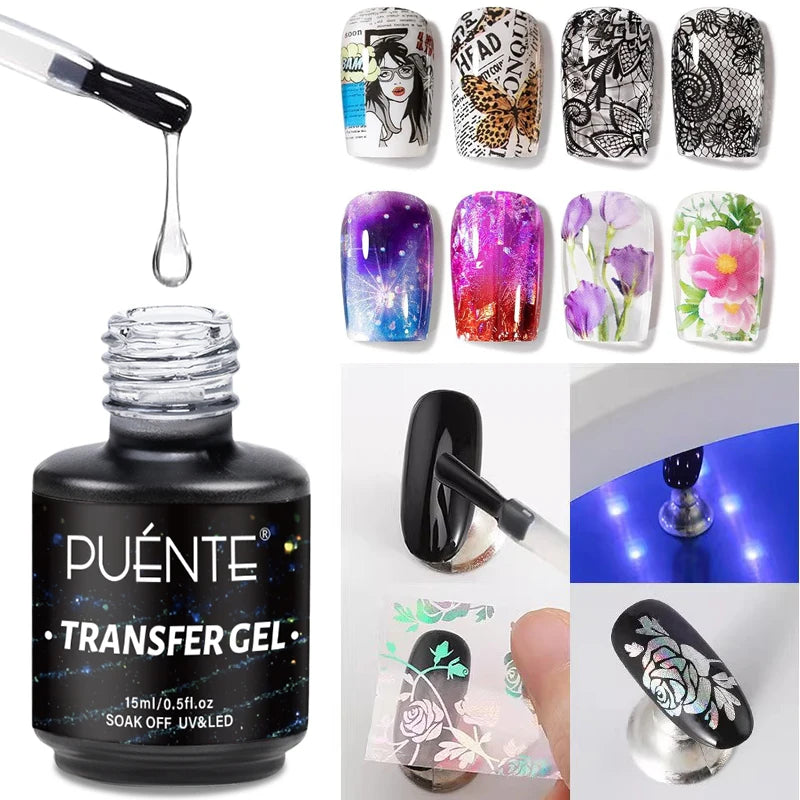 PUENTE 15ML Vitamin E Base Coat Gel Nail Polish For Soft Thin Breaking Nails Strengthen Soak Off UV Gel Varnish For Nail Care