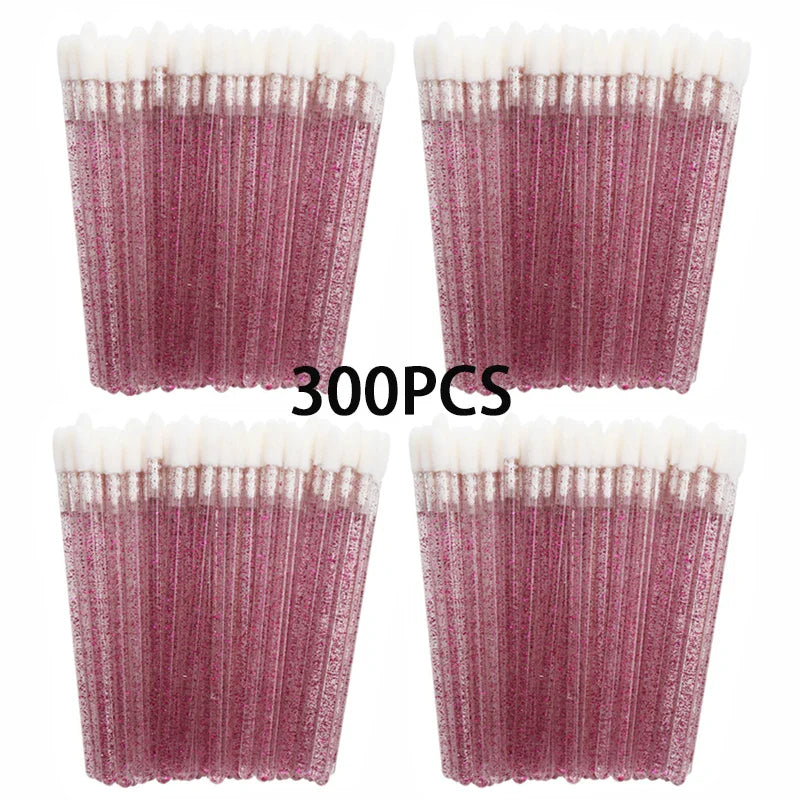 100/300PCS Disposable Lip Brush Makeup Brushes Lipstick Applicator Wands Wholesale Eyelashes Extension Tool Beauty Accessories
