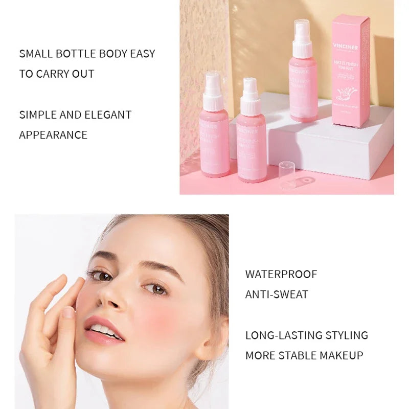 Hydrating Moisturizing Setting Spray Long-lasting Refreshing Non-removal Female Primer Portable Matte Liquid Makeup Fixing Spray