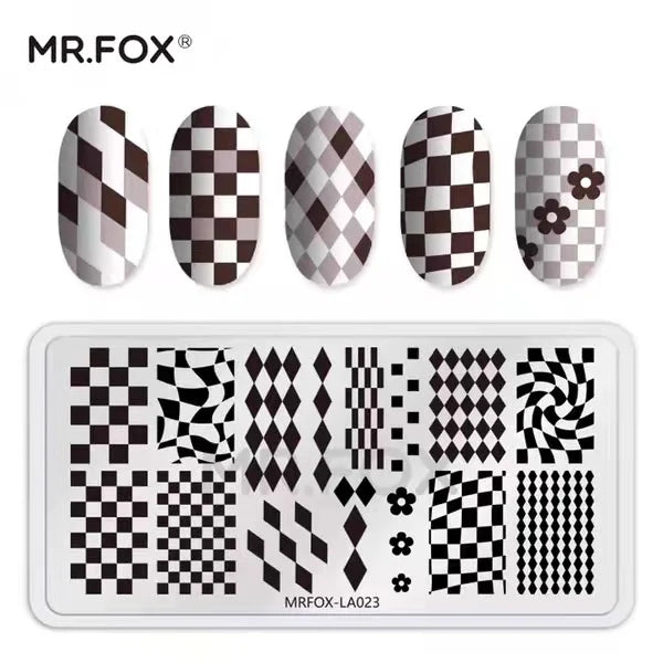 1PCS Blue Ocean Animal Nail Art Stamping Plates Fish Image Stencils for Nails Stamp Tools Manicure Template