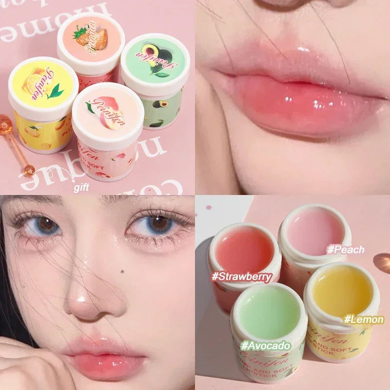 Korea Lip Sleeping Mask Colorless Makeup Lip Balm Fruit Essence Nutrious Lips Care Cream Moisturizing Lipstick Primer Cosmetic