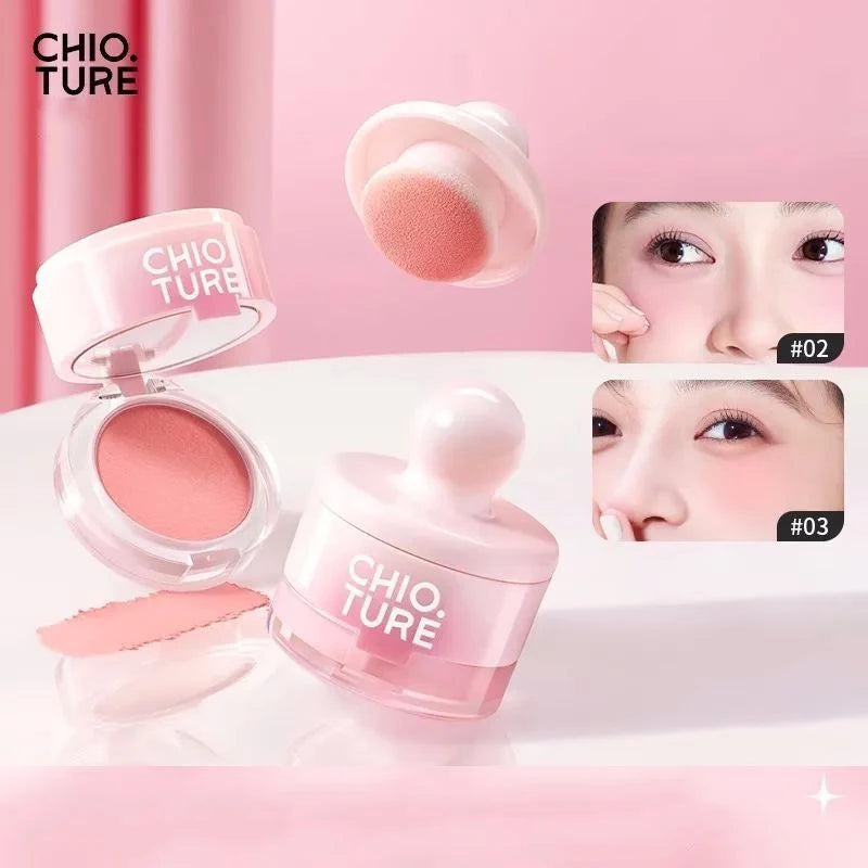 CHIO TURE Blush Makeup Blusher Cream Highlighter Contour Cute Long Lasting Vegan Makeup Korean