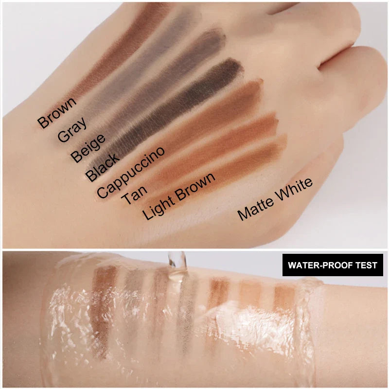 1PC Waterproof Eyebrow Pencil – 6 Natural Colors, Long-Lasting Tint Brow Pen for Defined, Smudge-Proof Eye Makeup