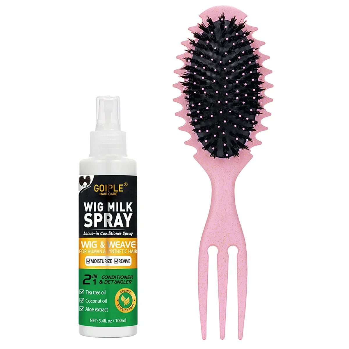 100ml Wig Milk Spray Moisturizing Care Spray for Wig Synthetic Hair Prevent Frizz Leave-in Conditioner for Wigs Smooth and Shine