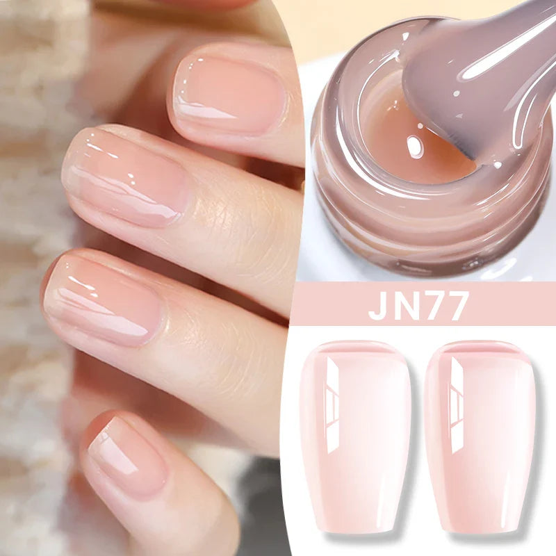 BORN PRETTY 10ml Jelly Nude Gel Nail Polish 50 Colors Semi Transparent Nail Art Nail Supplies Soak off UV LED Nails Gel Varnish
