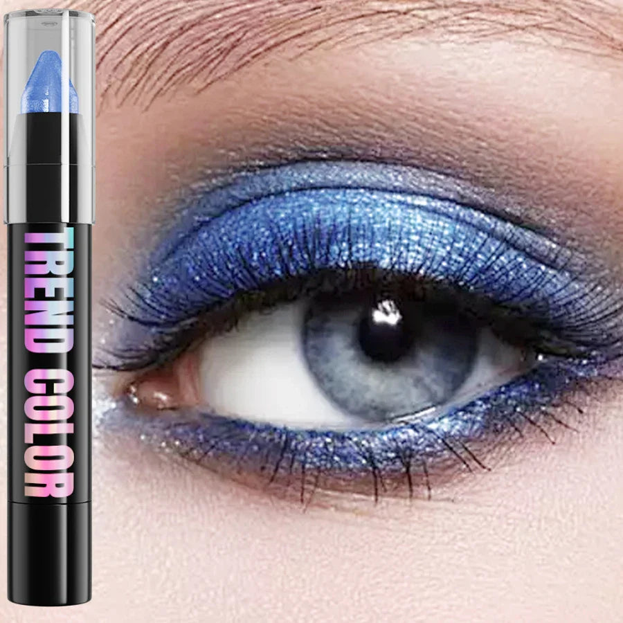 24 Colors Pearlescent Glitter Eyeshadow Eyeliner Pencil Waterproof Matte Nude Eye Shadow Eye Makeup Shimmer Highlighter Pen Tool