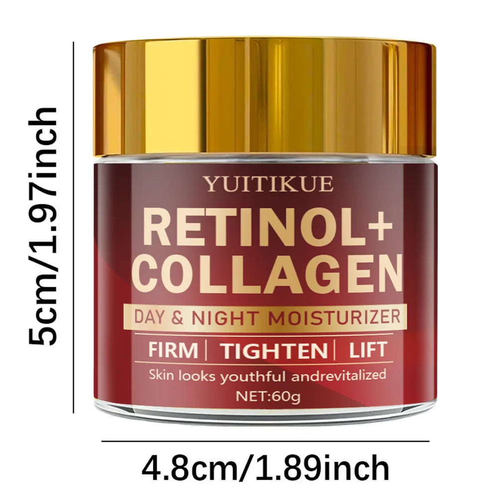 Retinol Collagen Cream - Day & Night Moisturizer, Firming & Lifting, Radiant Skin, All Skin Types