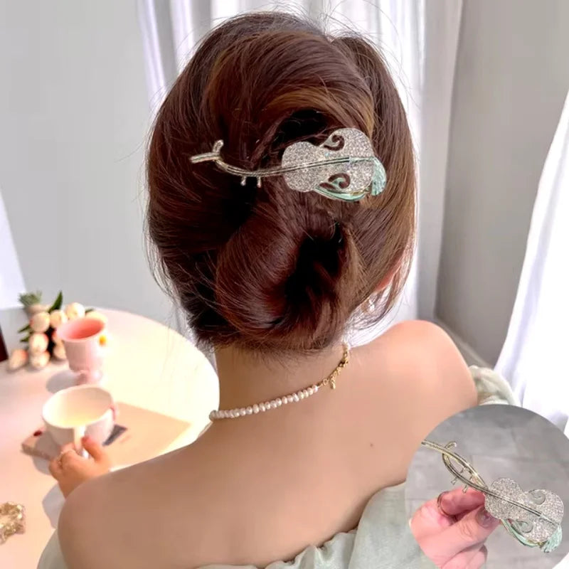 versized Hair Claw Clips - Elegant & Cute Large Hair Clips for Women, Non-Slip French Barrette