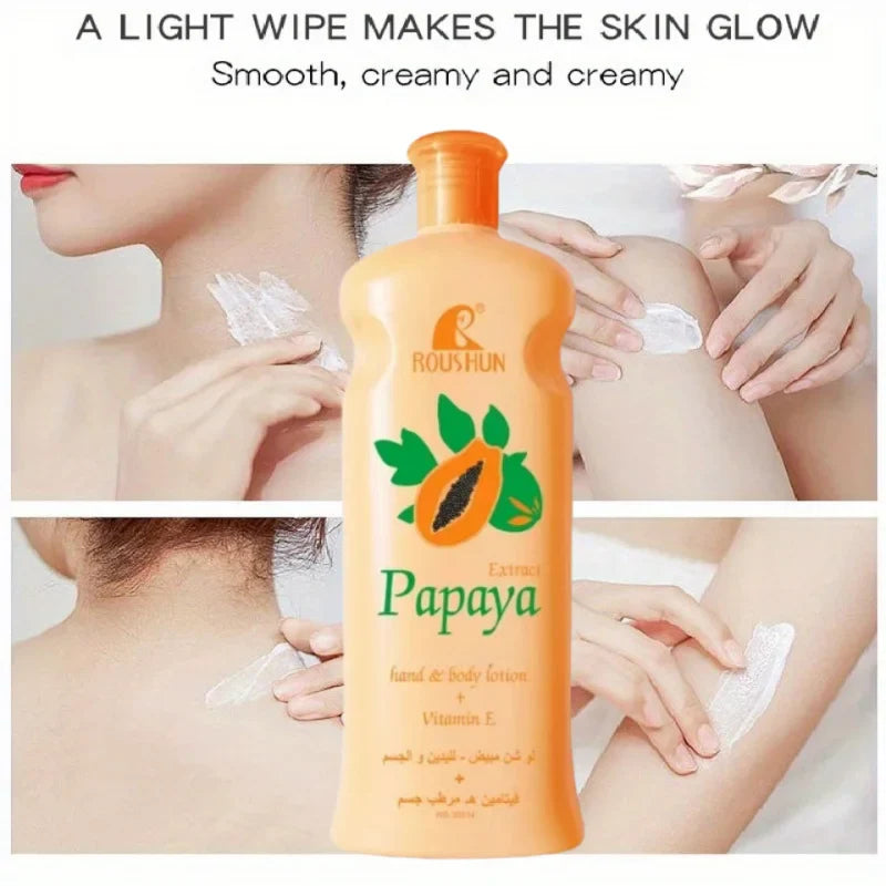 Papaya Body Lotionbody lotionMoisturizing Body Lotion Four Seasons Skin Rejuvenation Hydrating Lotion Nourishing