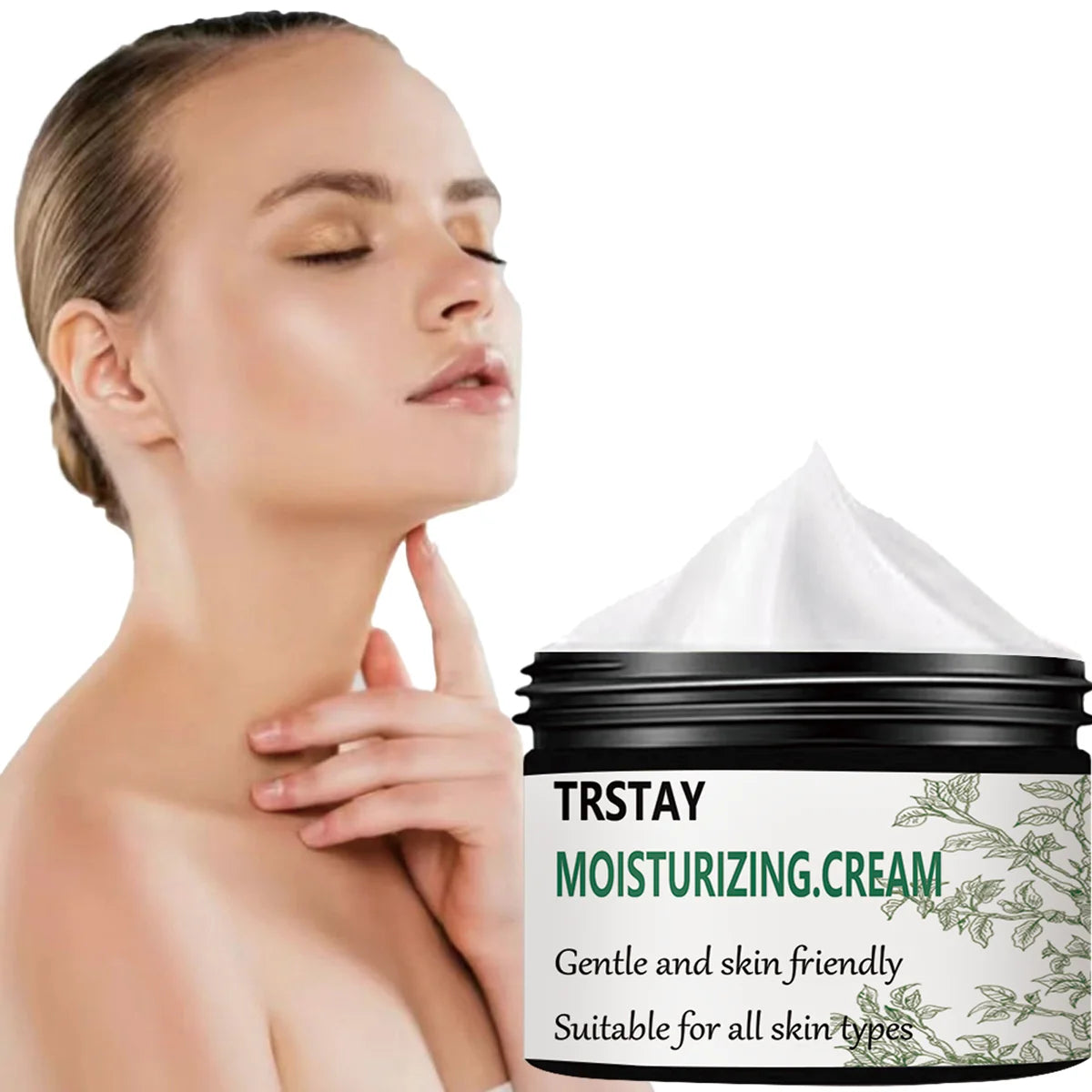 TRSTAY Facial Hydration Moisturizing Facial Cream Whitening Even Skin Tone Lightening Fine Lines Cream Brighten Skin