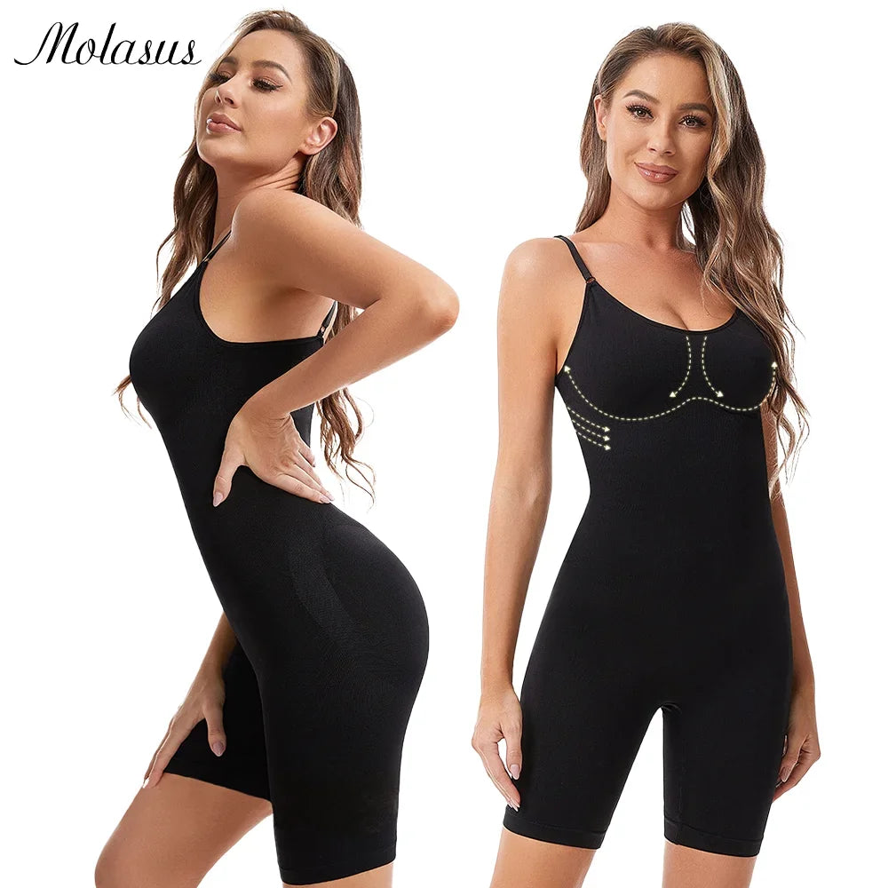 Seamless Women Bodysuit Butt Lifter Shapewear Waist Trainer Body Shaper Strappy-Back Chest Enhancing Corrective Underwear Corset