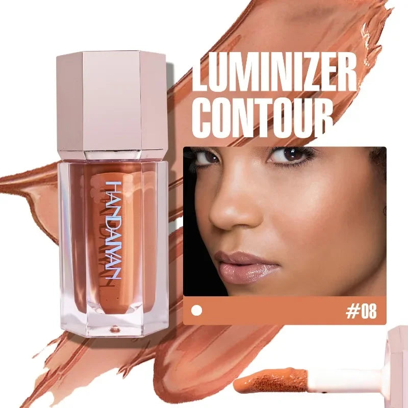 Shimmer Liquid Highlighter Stick Face Makeup Bronzer Cream Rouge Tint Contouring Highlighter Pen Women Body Brighten Cosmetic