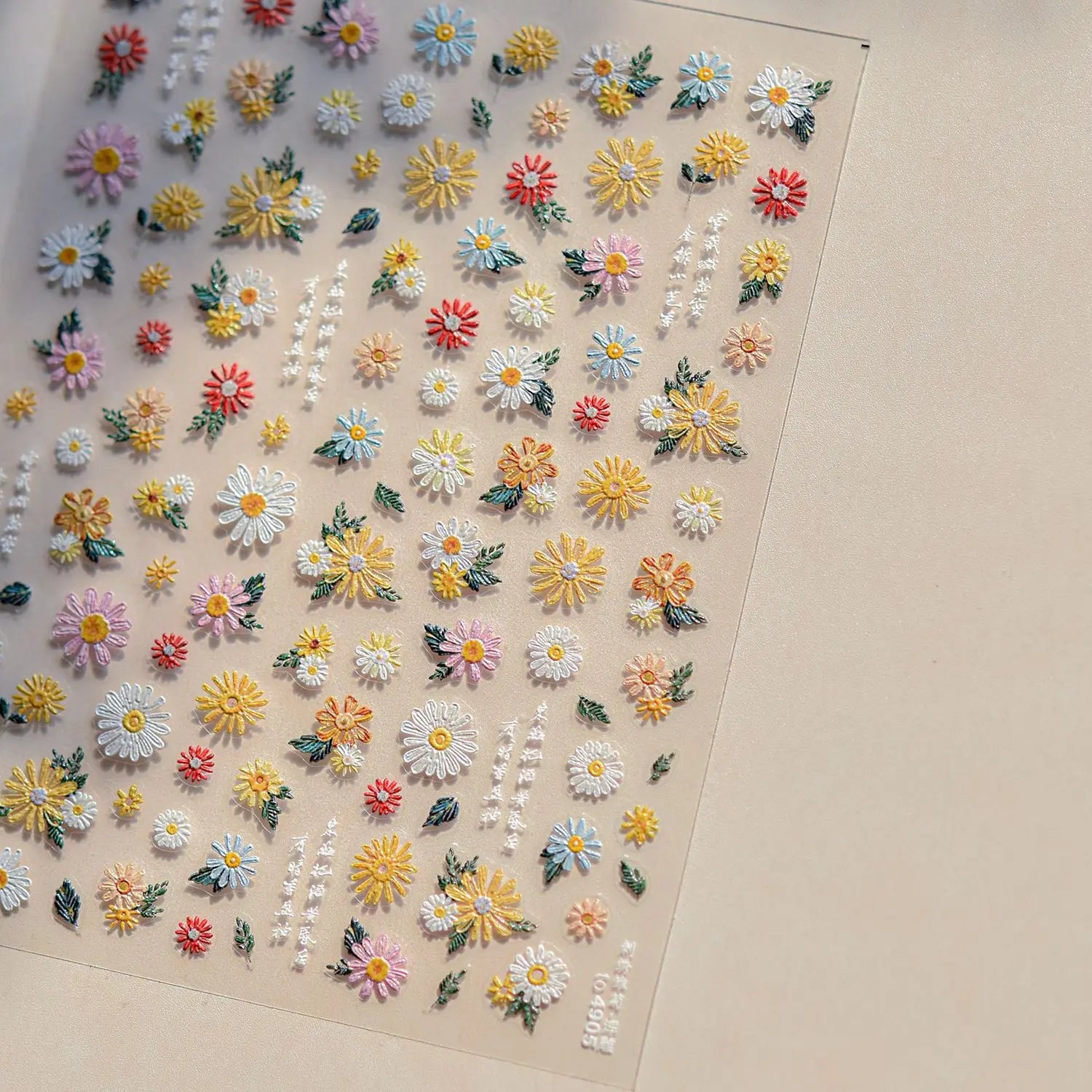 1pcs Dream Flower Window Shell Light Nail Art Stickers Japanese Flower Self Adhesive Stickers Press On Nails Decoration Decals